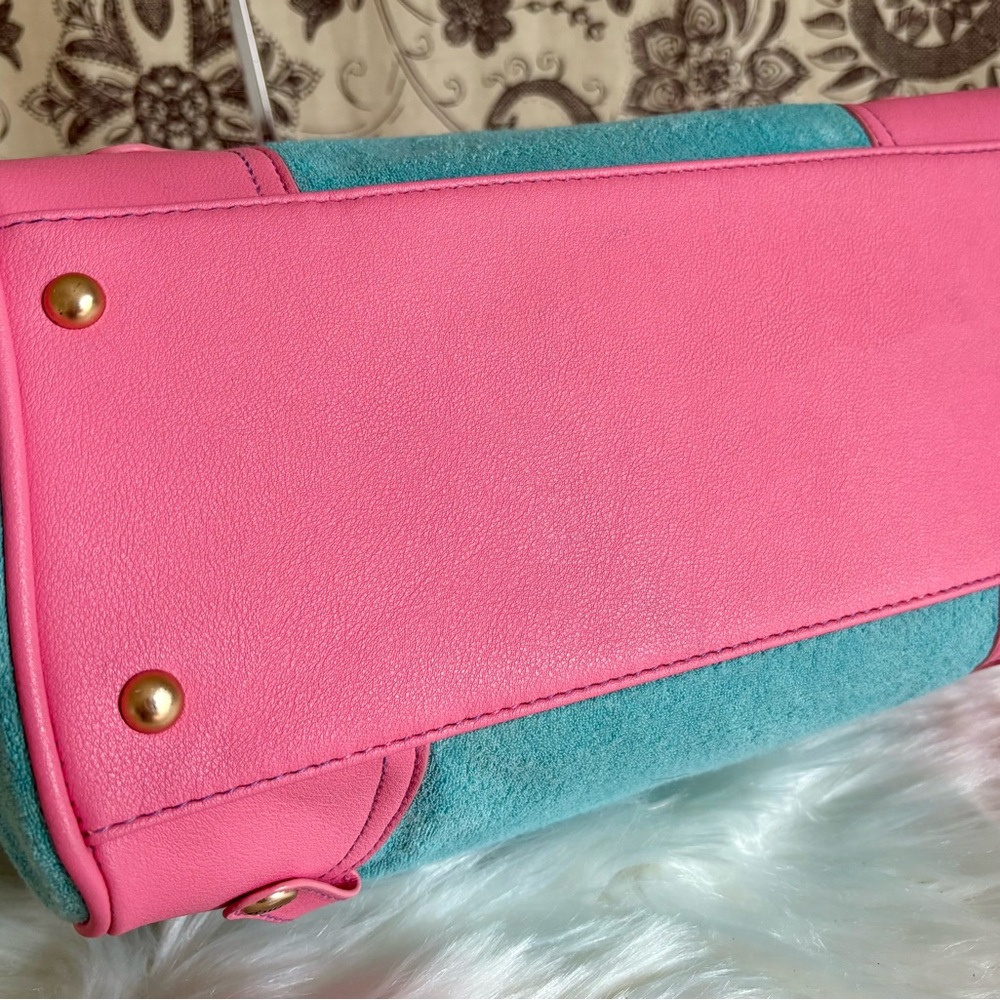 Juicy Couture Pink and Teal Shoulder Bag - Picture 7 of 9